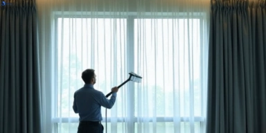 Commercial curtain stain removal service diggers-rest-vic hotels offices restaurants