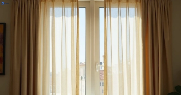 Dusty and dull curtains in diggers-rest-vic before steam cleaning